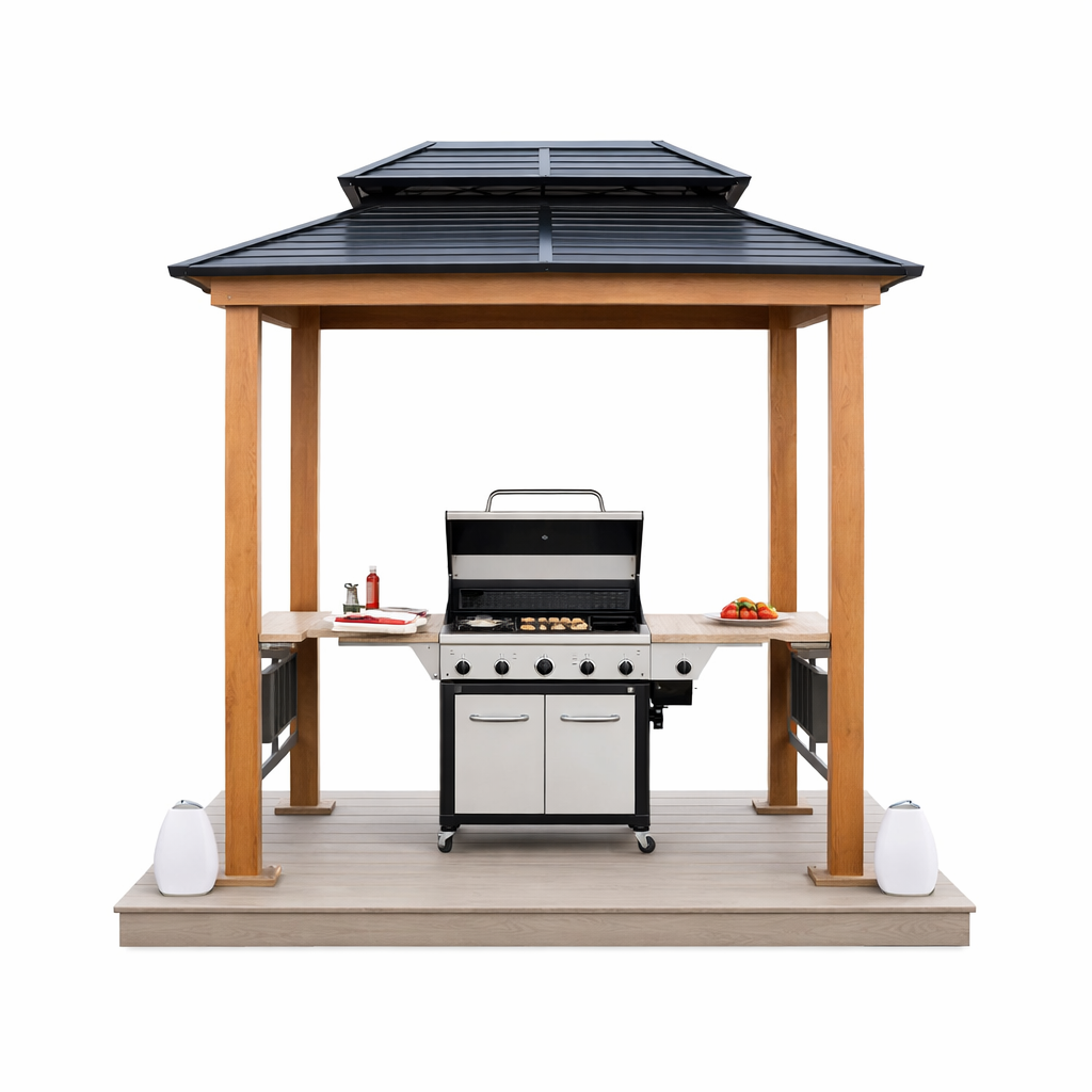 6"×8" Grill Gazebo – Compact BBQ Design