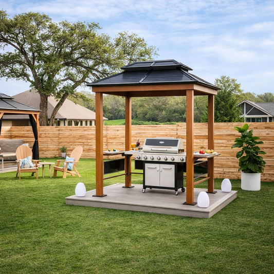 6"×8" Grill Gazebo – Compact BBQ Design
