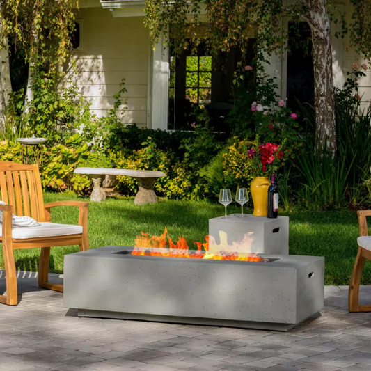 56″ Rectangular MGO Fire Pit Table