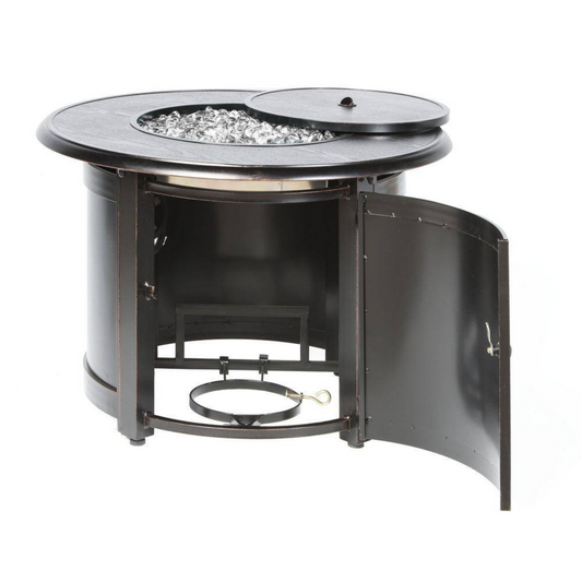 36″ Round Aluminum Fire Pit Table