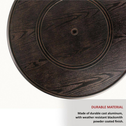 36″ Round Aluminum Fire Pit Table