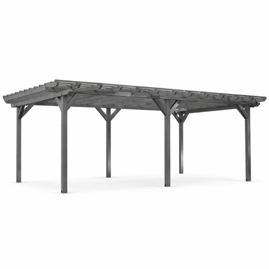 12"×20" Wood Pergola – Grape Trellis Style