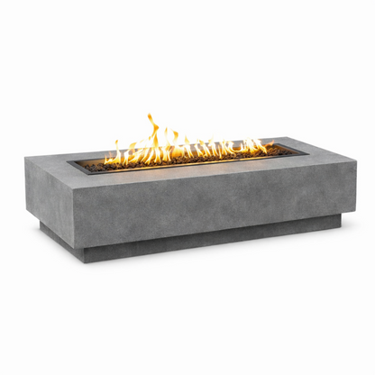 56"×32" Cast Concrete Fire Pit Table
