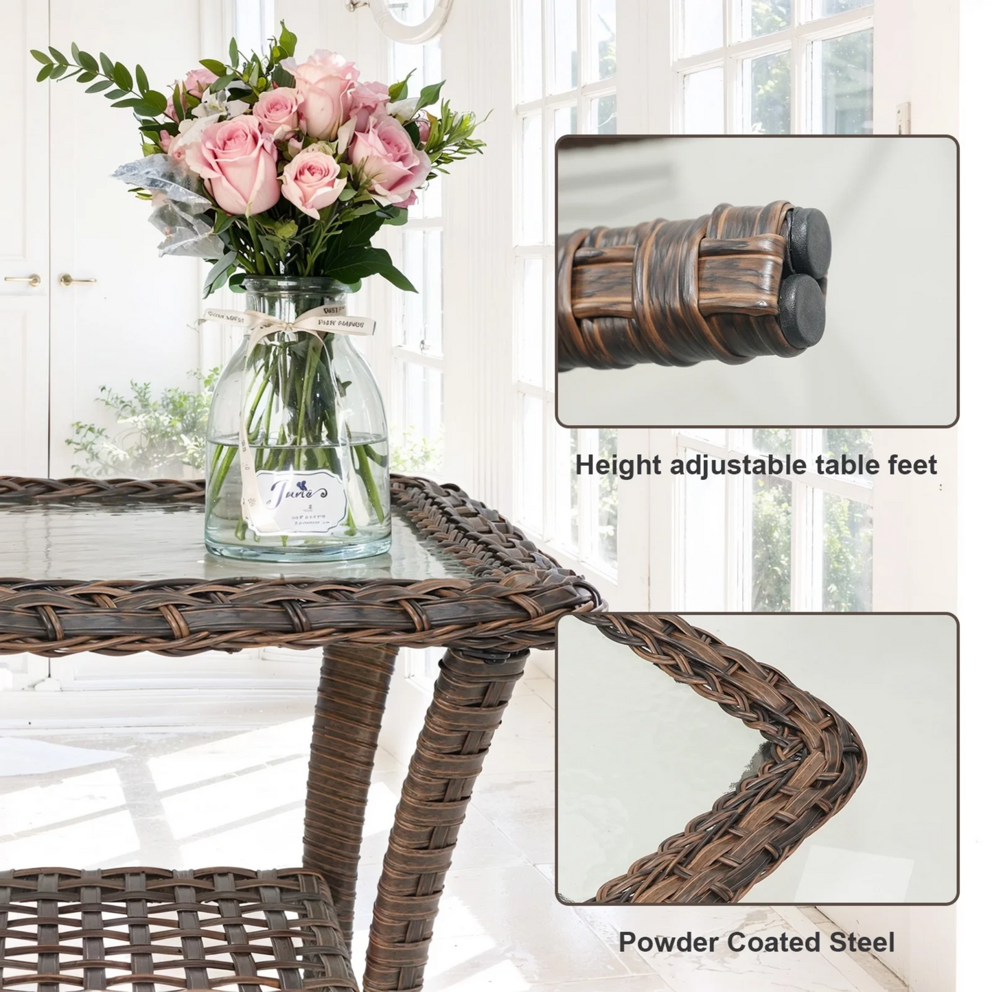 7-Piece Patio Furniture Set – Fire Pit Seating