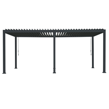 10"x20" Adjustable Louvered Pergola – Aluminum Frame