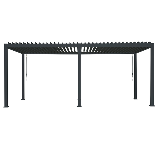 10"x20" Adjustable Louvered Pergola – Aluminum Frame