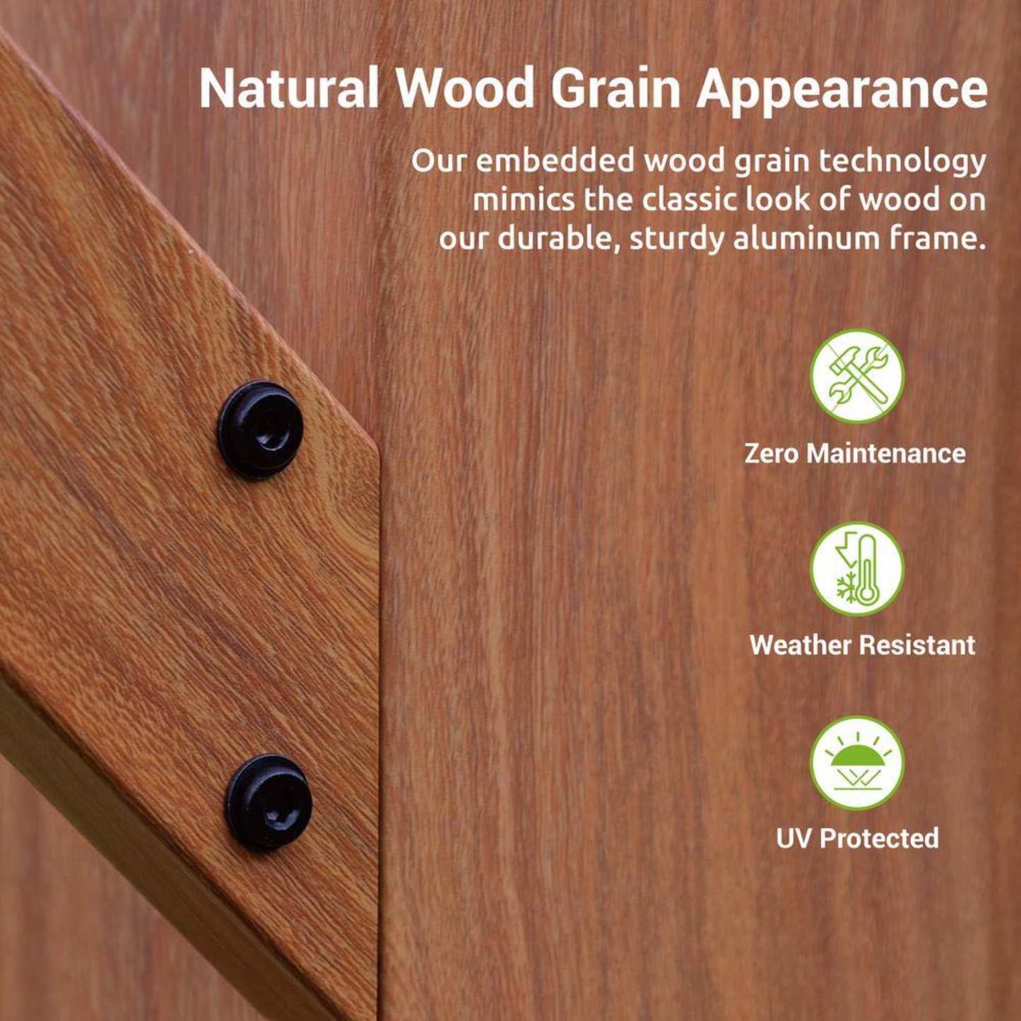 11"×11" Aluminum Pergola – Cedar Finish with Canopy