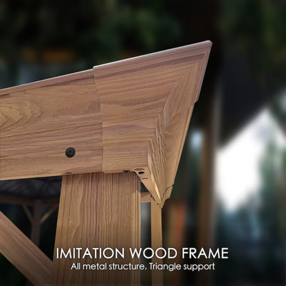 12"×18" Hardtop Gazebo – Double Roof Design