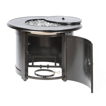 36″ Round Aluminum Fire Pit Table