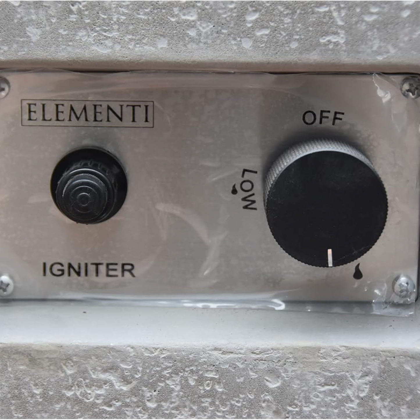 56"×32" Cast Concrete Fire Pit Table